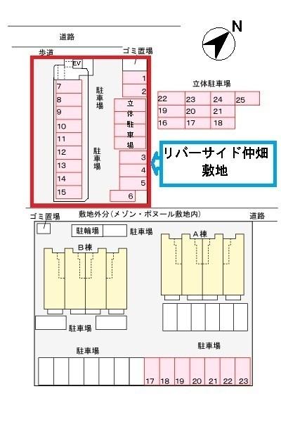 リバーサイド仲畑　現地案内図　